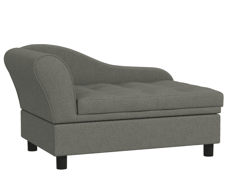 Pet Sofa Dog Sofa for Small Dogs with Storage, Gray