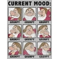 thumbnail image 2 of Men's Snow White and the Seven Dwarfs Grumpy Current Mood  Graphic Tee Athletic Heather Small, 2 of 5