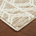thumbnail image 5 of TOWN & COUNTRY EVERYDAY Walker Modern Diamond Everwash® Washable Multi-Use Decorative Rug with Non-Slip Backing, Beige, 24"x72", 5 of 11
