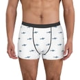 thumbnail image 1 of Balery Cute Shark Calzoncillos bóxer para hombre, ropa interior de algodón suave y transpirable con cinturilla de nailon-Large, 1 of 5