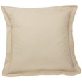 thumbnail image 2 of Fresh Ideas FRE201XXMOCH11 Poplin Tailored Pillow Sham  Mocha - Euro, 2 of 4