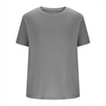 thumbnail image 6 of LODIENY Mens Knit Waffle T Shirt Casual Textured Crewneck Athletic Workout Tees Solid Color Short Sleeve Fall Breathable Stylish Shirts Tops Dark Gray L, 6 of 6