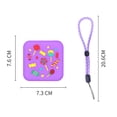 thumbnail image 1 of Funda de silicona con correa de mano cubierta a prueba de golpes para Yoto Mini Player color morado, 1 of 3