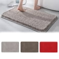 thumbnail image 1 of Xihbxyly Felpudo de Baño, Fibra Superabsorbente, Acolchado Grueso, Base de Tpr Antideslizante, Secado Rápido, Fácil de Limpiar, Ideal para Bañera y Ducha, Tamaño Mediano (50 X 80 Cm), 1 of 4
