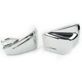 thumbnail image 3 of NS ABS Motorcycle Left & Right Battery Side Cover Fit for Yamaha V Star 650 DragStar 650 XVS650 XVS650A, Chrome, 3 of 5