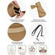 thumbnail image 4 of Viseras plegables de paja para mujer, sombreros de sol de ala ancha con protección solar, sombrero de playa ajustable en topless (caqui) Sailing Electrónica, 4 of 6