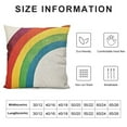 thumbnail image 5 of GOSMITH AVOIN Happy St Patricks Day Saying Shamrock Throw Pillow Cover Watercolor Rainbow Lucky Clover Cushion Case for Sofa Couch, 5 of 5