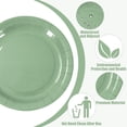 thumbnail image 3 of Whaline 72Pcs Sage Green Paper Plates 7 Inch Gradient Green Dessert Disposable Round Plate for One Lucky Duck Anniversaries Graduation Wedding Baby Shower Party Tableware, 3 Colors, 3 of 7