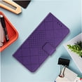thumbnail image 3 of Flip Wallet Case for Samsung Galaxy A25 5G with Kickstand & Wrist Strap, Shockproof TPU Inner Purple, 3 of 7