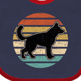 thumbnail image 4 of Inktastic German Shepherd Silhouette Vintage Retro Boys or Girls Baby Bib, 4 of 4