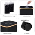 thumbnail image 2 of Recycling Bin for Kitchen, Indoor Home Recycle Bins with Wheel, 29 Gallons Large Recycling bin with 2 Removeable Reusable Inner Bags, for Bottles Cans Glass Plastice Cartons(Black), 2 of 6