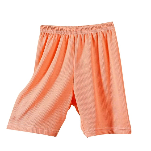 Odeerbi 2-12 Años Niñas Bermudas Shorts Hielo Seda Bike Shorts Yoga Dance Shorts Verano Casual Elastic Waist Leggings Short
