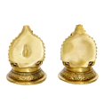 thumbnail image 4 of Handcrafted Laxmi Ganesha Statue Brass Diyas, Brown & Gold, 4 of 5