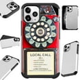 thumbnail image 1 of Compatible with iPhone 12 | iPhone 12 Pro Hybrid Fusion Guard Phone Case Cover (Red Payphone), 1 of 1