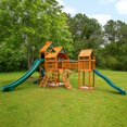 thumbnail image 2 of Gorilla Playsets Juego de Columpios de Madera de Caucho Suave, Cedro de Madera, 27' x 27,50' x 13', 2 of 5