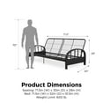 DHP Aiden Futon Frame, Black