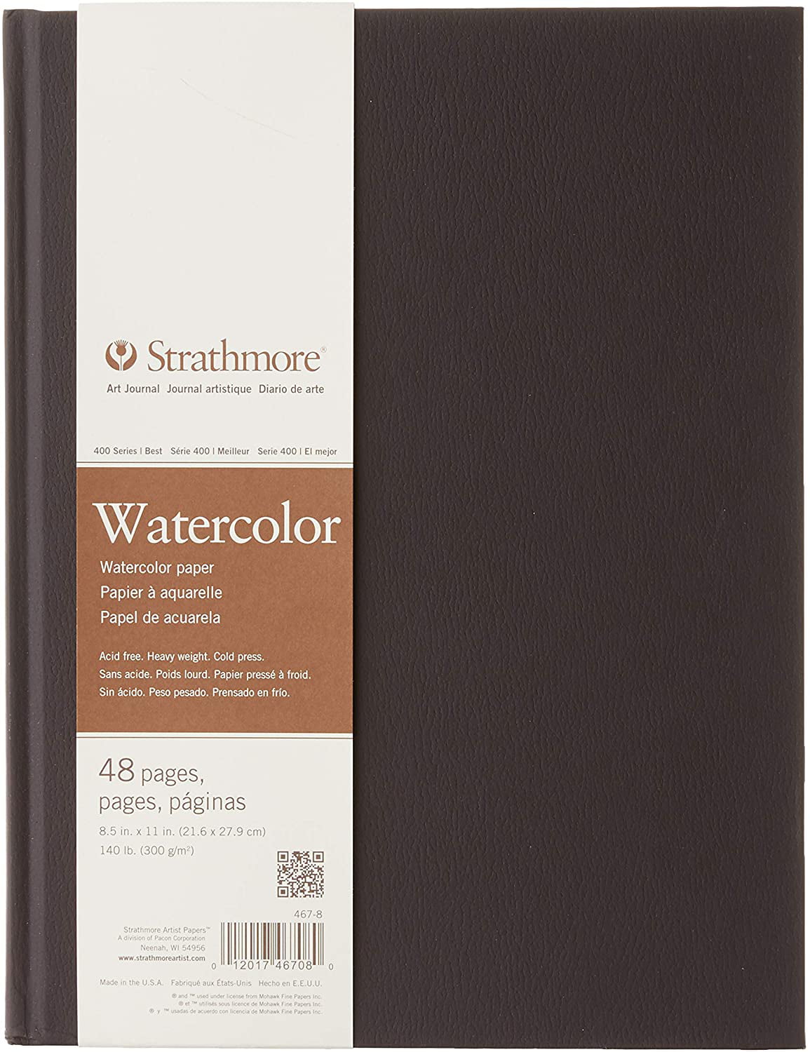 24 8.5 by 11 8.5x11 White 467-8 STR-467-8 48 Sheet No 140 Watercolor Art Journal New Version