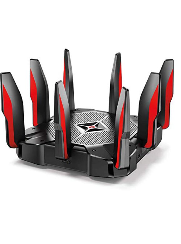 TP-Link AC5400 Tri Band WiFi Gaming Router(Archer C5400X) - MU-MIMO Wireless Router, 1.8GHz Quad-Core 64-bit CPU, Game First Priority, Link Aggregation, 16GB Storage, Airtime Fairness