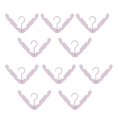 thumbnail image 1 of Percha de ropa plegable, tendedero mágico de viaje, tendedero portátil antideslizante para el hogar, tendedero colgante a prueba de viento (10 perchas plegables rosa), 1 of 4