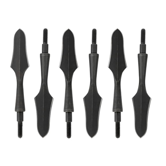 AMEYXGS Archery 6pcs Broadheads Archery Arrowsheads Carbon Steel Traditional Hunting