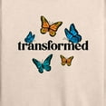 thumbnail image 3 of Instant Message - Transformed Butterflies - Women's Lightweight French Terry Long Sleeve Shirt, 3 of 6