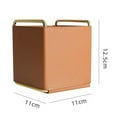 thumbnail image 2 of Leather Pen Holder, Pencil Cup & Organizer for Essential Desktop Supplies, Handcrafted - brown, 2 of 5