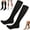 Black, variant on Zippra Zipper Compression Socks for Men, Zippra Medical Compression Socks 15-20mmHg Easy On/Off with Zipper, Graduated Support, Breathable Nylon-Spandex for Travel, Running, & Daily Wear(XXL)