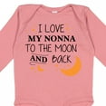 thumbnail image 4 of Inktastic I Love My Nonna to the Moon and Back Boys or Girls Long Sleeve Baby Bodysuit, 4 of 5