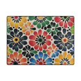 thumbnail image 5 of Yayeee Area Rugs for Living Room 6.7'x4.8' Indoor Non Slip Washable Bedroom Carpet, Dark Floral, 5 of 5