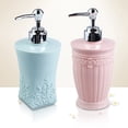thumbnail image 2 of MasteelfCA 400 ml Rond Sculpté Rechargeable Vide Contenant en Plastique à Presser Bouteilles Distributeur de Crème Lotion pour Gel Douche Lave-Mains Bricolage, 2 of 8