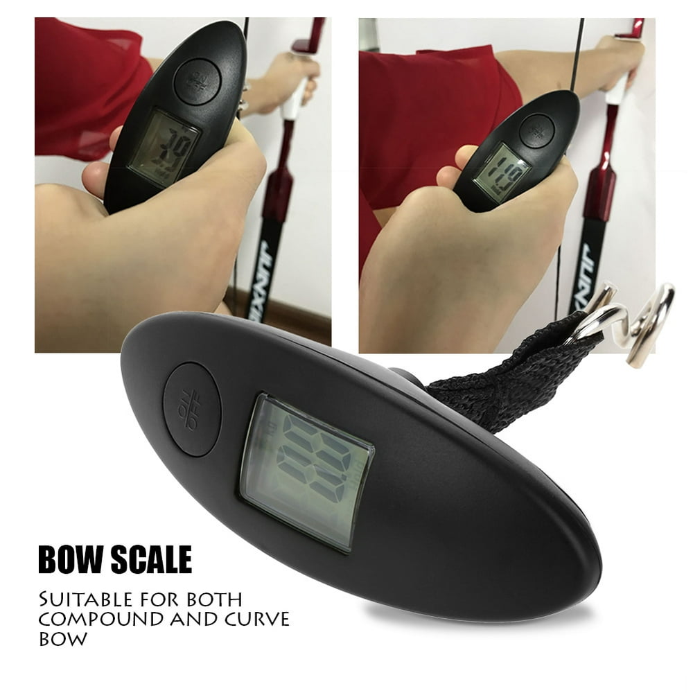 WALFRONT Archery Portable Digital Handheld Bow Hang Scale 88lbs Tool