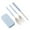 C, variant on One Piece Box Set,Forks and Spoons Tableware Set Student Tableware Outdoor Travel Convenient Folding Meal Box Fork Spoon Chopsticks Three Piece Set Spoons and Forks Set,Fork and Spoon Set