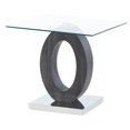 thumbnail image 2 of Pemberly Row Oval Base End Table with Clear Glass Top, 2 of 2