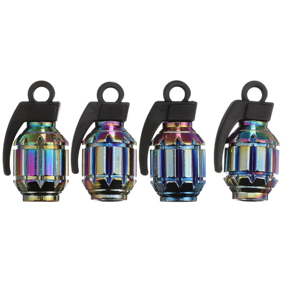 4 Pcs Wheel Car Valve Cap Tire Caps for Cars Check Air Pressure