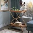 thumbnail image 2 of Adore Decor Jolie Kitchen Bar Cart Gold/Brown, 2 of 5