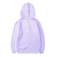 thumbnail image 5 of ZACPNCV Hoodies for Kids Sweatshirts Hooded Pullover Casual Long Sleeve Tops Fall Outfits Fleece Regular Fit Purple 11-12 Years, 5 of 6