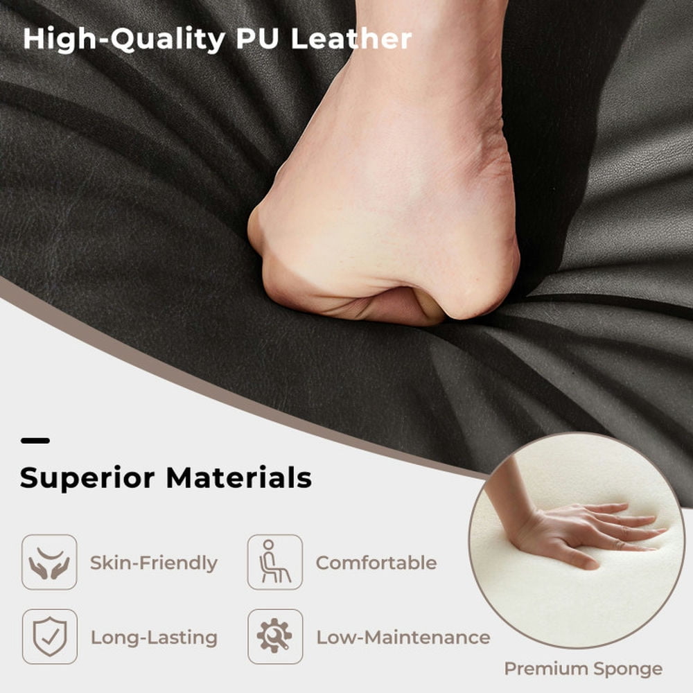 Demi Bonn 25.5" Counter Height Bar Dining Chair Set of 2 with Backrest Padded Seat for Dining Room Living Room, Walnut