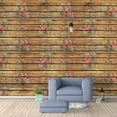 thumbnail image 1 of Idea4wall 4pcs Flowers Peel and Stick Wallpaper Removable Wall Murals Large Wall Stickers for Home Decoration, 66"x24", 1 of 5