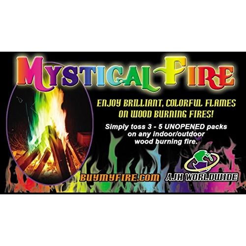 50 Packets Mystical Fire Extreme Color Changing Flames for Wood Burning Fire Pits Campfires