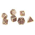 thumbnail image 1 of Juego de dados poliédricos de 7 Uds., accesorios de juego de mesa de dados de Metal divertidos y exquisitos portátiles para fiestas navideñas, 1 of 9