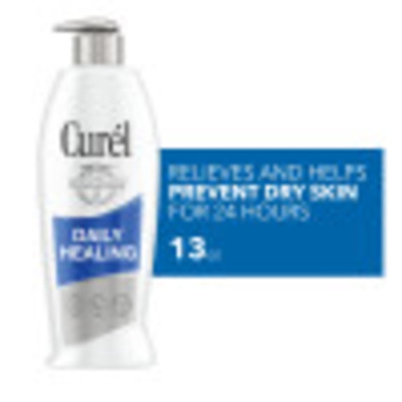 Curel Daily Healing Hand and Body Lotion for Dry Skin, Dermatologist Recommended, with Advanced Ceramides Complex, 13 Ounce Pump Bottle