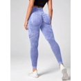 thumbnail image 2 of Pantalones de Yoga Arco Iris Latino calados sin costuras cintura Alta melocotón para mujer, 2 of 5