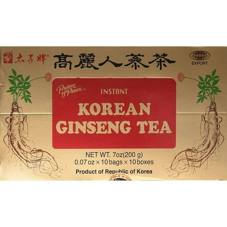 Prince of Peace Korean Ginseng tea 10 bags x 10 boxes (2 pack)