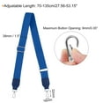 thumbnail image 2 of Uxcell Purse Strap Replacement, 27.5-53" Crossbody Shoulder Strap(Blue, Silver Buckle), 2 of 5
