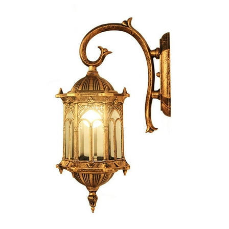 Outdoor Vintage Lantern Light Fixture Waterproof Wall Sconce Porch Lamp