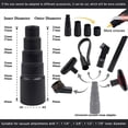 thumbnail image 2 of Kit de Accesorios Universales para Aspiradora, Adaptador de Manguera de Plástico para Aspiradora en Seco y Húmedo, Accesorios para Aspiradoras de 1-1/4 Pulgadas, 8 Uds., 2 of 5