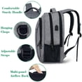 thumbnail image 4 of Mochila MATEIN para portátil de viaje, antirrobo, 15,6 pulgadas, puerto USB, gris, 4 of 9