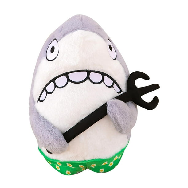Bonita almohada con forma de tiburón para abrazar, cojín decorativo para silla, cojín para sofá 40cm