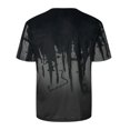 thumbnail image 4 of Hombres Casual manga corta estampado cuello redondo moda pulóver camiseta blusa Tops Pompotops oipoqjl7256, 4 of 4