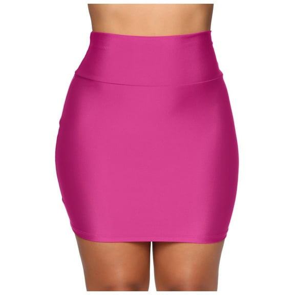 Naughtyhood Skirts for Women 2024!Plus Size Women's Skirts Fashion Women Stretch Tight Sexy Skirt High Waist Short Slim Mini Skirts,Womens Casual Skirts for Summer